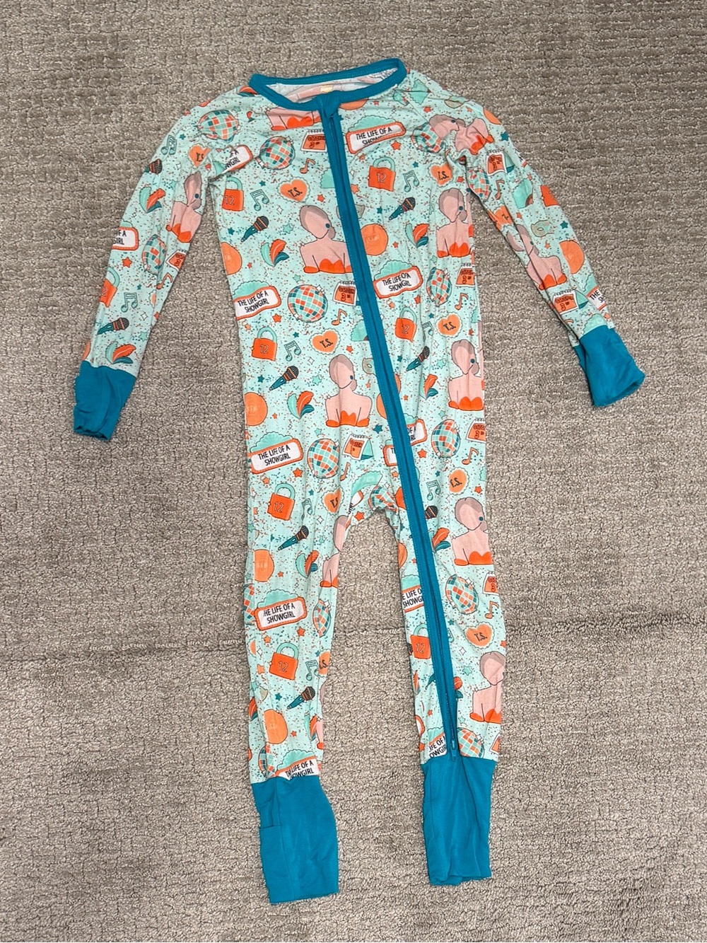 Taylor Swift Life of a Showgirl Six Southern Babes Bamboo onesie 2T